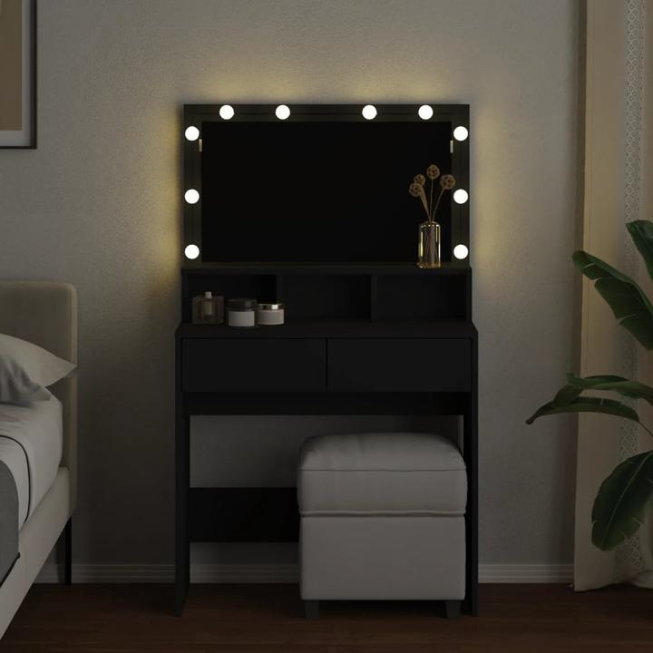 Immagine prodotto VidaXL Tavolino da toilette con illuminazione a LED (80 x 41 x 134,5 cm)