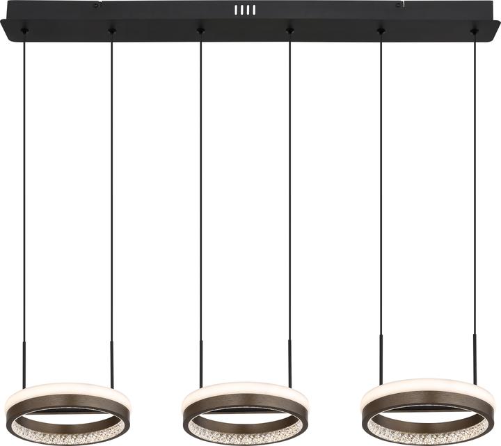 Produktbild Globo Hängeleuchte Metall Schwarz Matt, 1xled