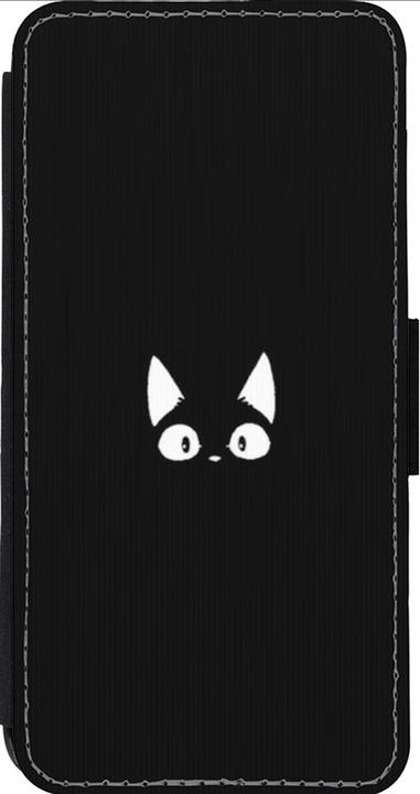 Produktbild PhoneLook Hülle Wallet schwarz Funny cat on black (Apple iPhone 13 Pro Max)