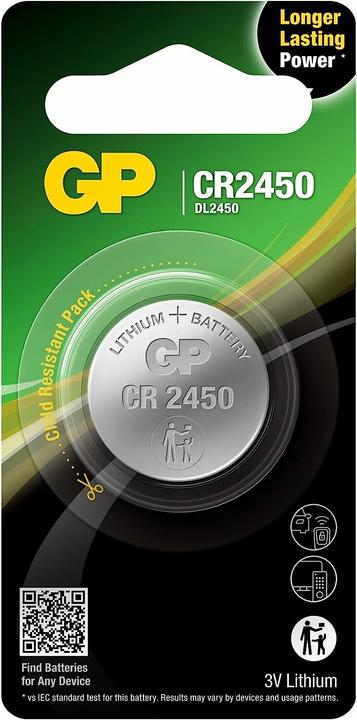 Immagine prodotto GP Batteries Cella a bottone (1 pz., CR2450, 610 mAh)