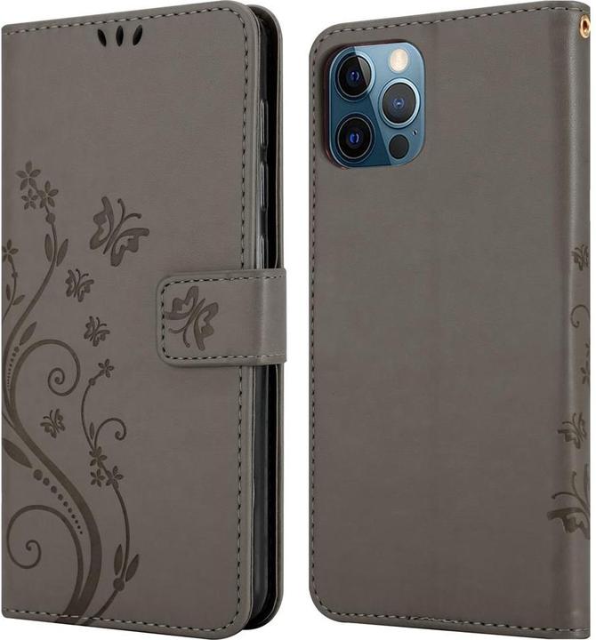 Actual product image Cadorabo Flower Book cover (Apple iPhone 12, Realme 12 Pro+)