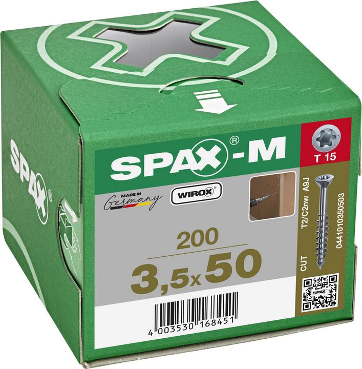 Productafbeelding Spax Zelftappende schroeven M SK T15 3,5x50 mm (200 Schroeven per stuk)