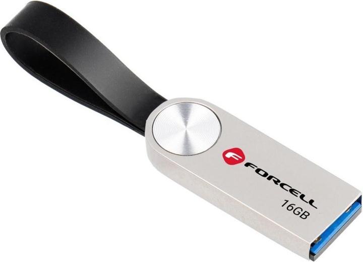 Produktbild Forcell Memory cards F-DATA pendrive Metal 16GB USB3.2 Gen 1 (USB A) silver (16 GB, USB-A)