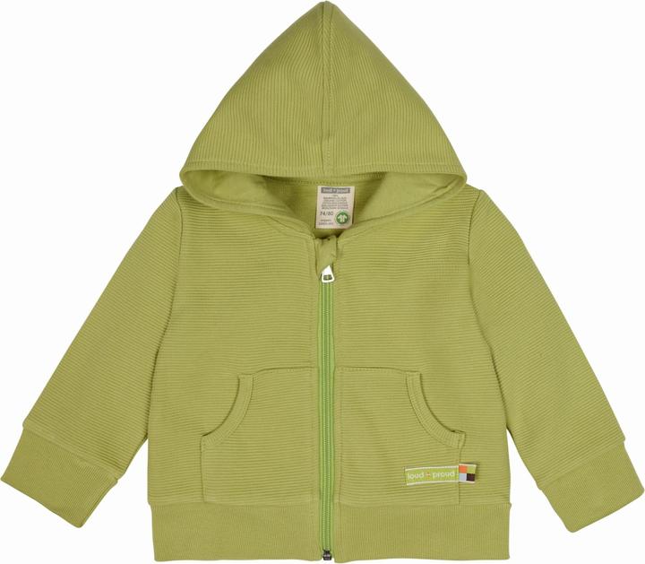 loud + proud Kapuzenjacke Rippenstruktur