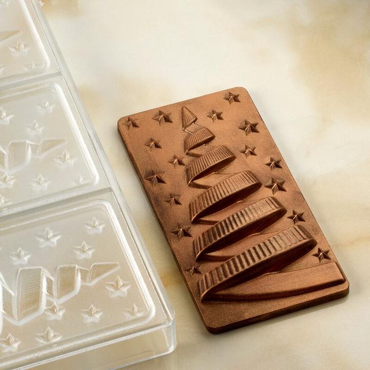 Actual product image Pavoni Chocolate Bar Mould Christmas Tree
