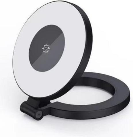 Produktbild Kingxbar Lights for outdoor use OEM Mini magnetic phone stand with light compatible with MagSafe black