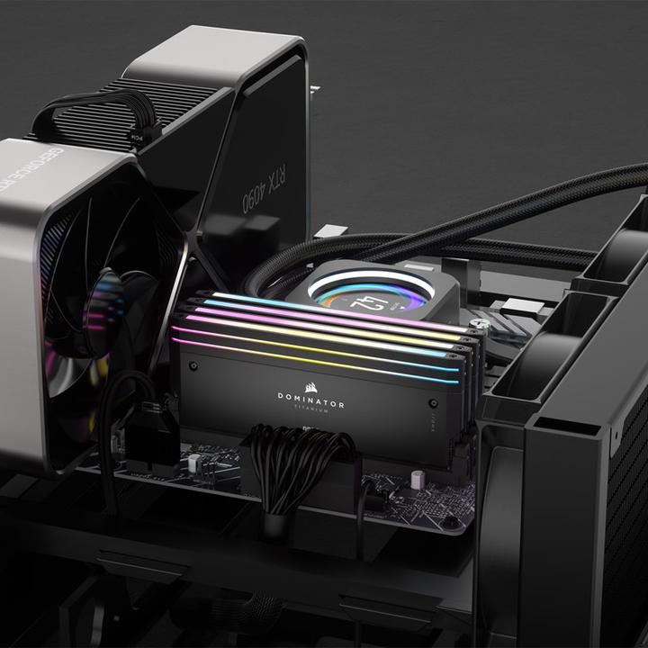 Produktbild Corsair Dominator Titanium RGB (2 x 32GB, 6400 MHz, DDR5-RAM, DIMM)