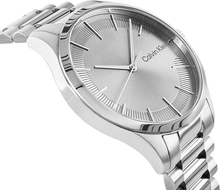 Produktbild Calvin Klein CK25200036 Unisex Horloge - Mineraalglas - Roestvrijstaal - Zilver - 40 mm - Quartz - Vouw/Vli