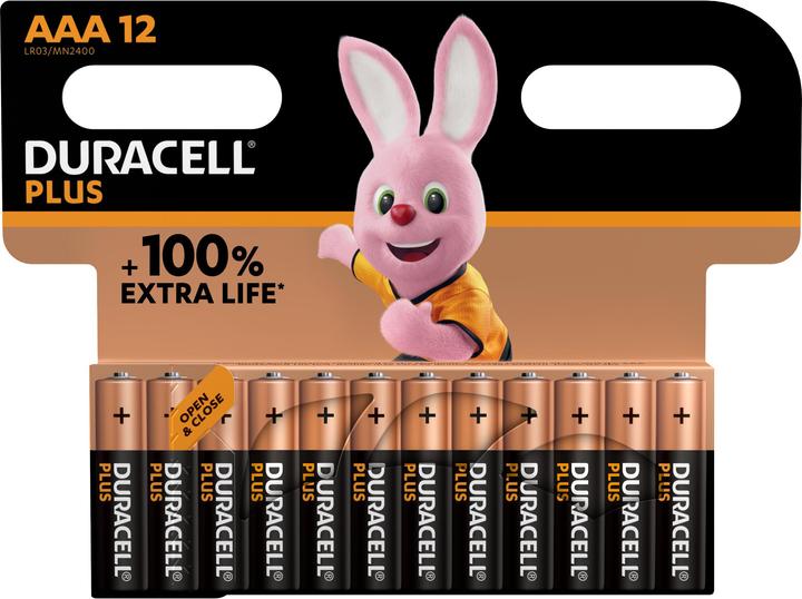 Produktbild Duracell Plus Power (12 Stk., AAA, 1150 mAh)