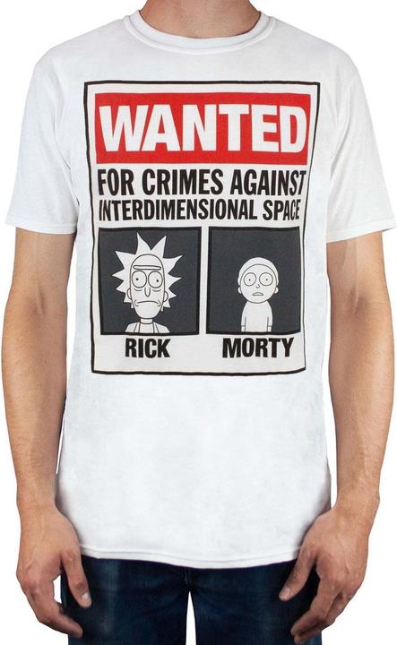Immagine prodotto Rick And Morty Maglietta Minfesto Ricercato Uomo (M)