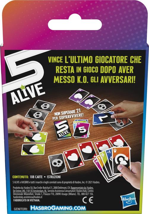 Actual product image Hasbro Gaming 5 Alive (Italian)