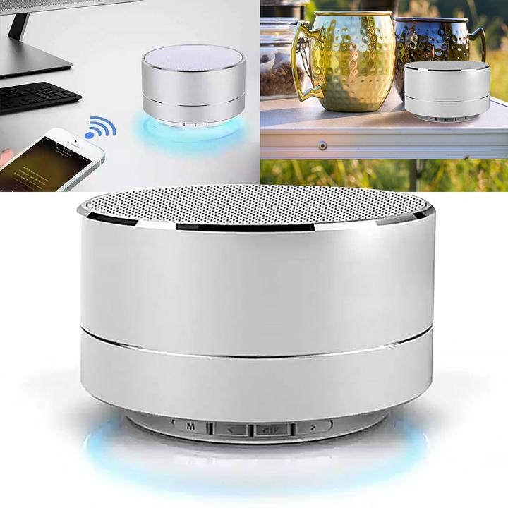 Immagine prodotto Reekin Altoparlante Marlin con vivavoce Bluetooth (argento) (SP-007SL) (2.50 h)
