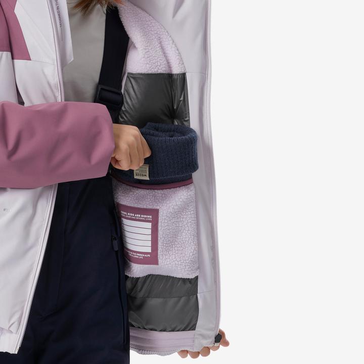 Image du produit Wedze Veste de ski enfants matelassée chaude imperméable - Piste 500 rose (128)