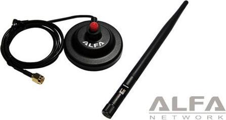 Image du produit Alfa Network ARS-H002 - Antenne 2.4 GHz 5 dBi + embase magnétique (2G)