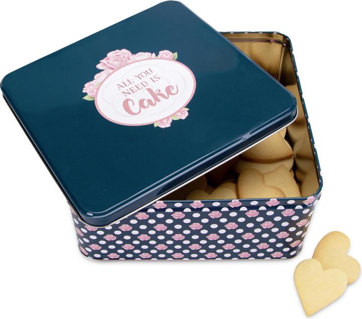 Produktbild Städter Gebäckdose All you need is Cake Quadratisch Weissblech bunt ca 21 x 21 x 10 cm