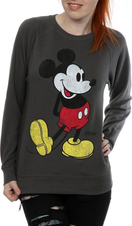 Actual product image Disney Womens/Ladies Mickey Mouse Classic Kick Sweatshirt (XXL)