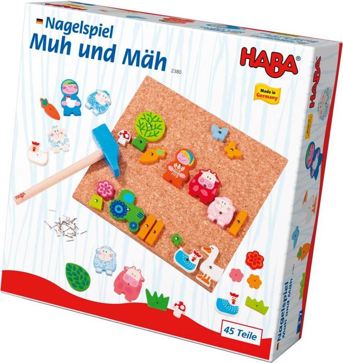 Produktbild Haba Nagelspiel Muh & Mäh