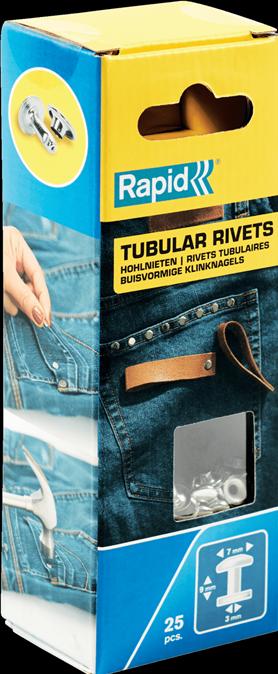 Actual product image Rapid Hollow rivet 7x3x9mm