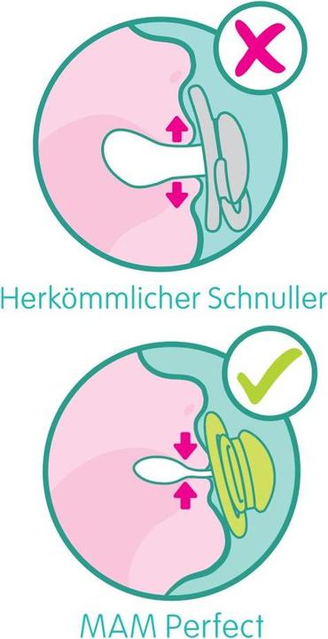Produktbild MAM Perfect Start Silikon, 0-2 Mon., 2 Stk, Blume/Käfer (2 x, bis 2 Monate)