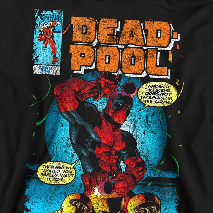Actual product image Deadpool Unisex Adult Would You Want It Comic Cover Sweatshirt (XXL)