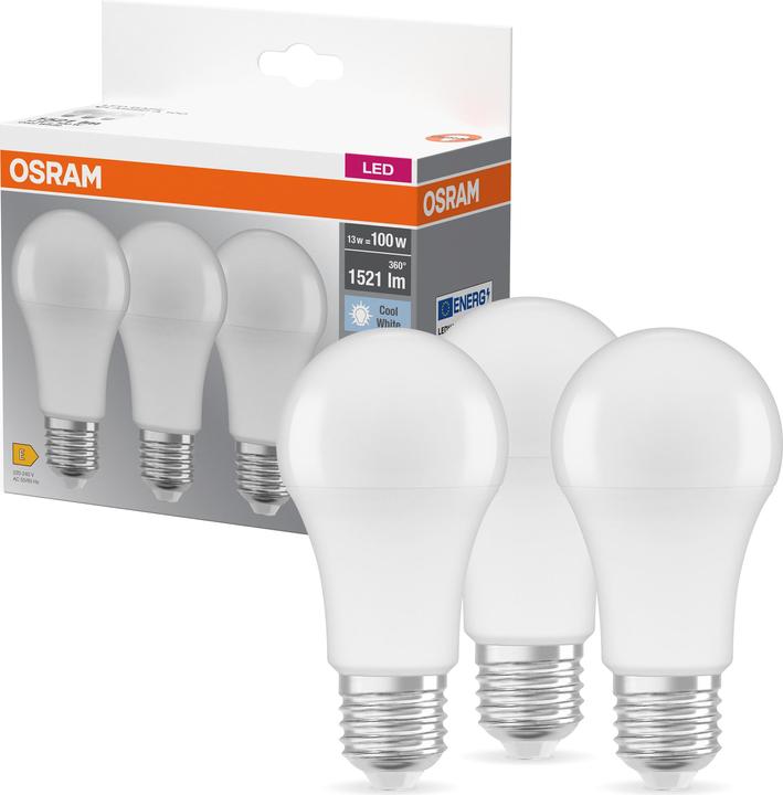 Produktbild Osram Led Base Classic A (E27, 14 W, 1521 lm, 3 x, F)