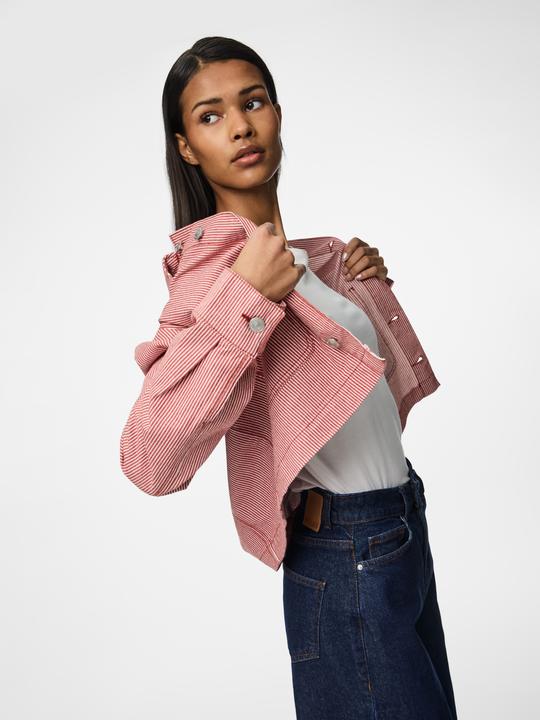 Actual product image Pieces PCBILLO GESTREIFTE Jeansjacke (XS)