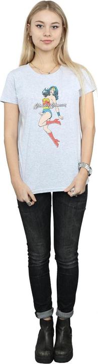 Actual product image Womens/Ladies Wonder Woman Jump Cotton T-Shirt (L)