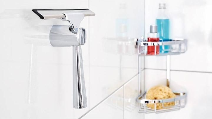 Actual product image tesa SPAA shower squeegee incl. adhesive solution without drilling