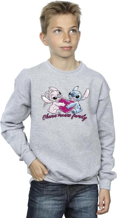 Immagine prodotto Disney Lilo And Stitch Ohana Heart With Angel Felpa Ragazzi (128)