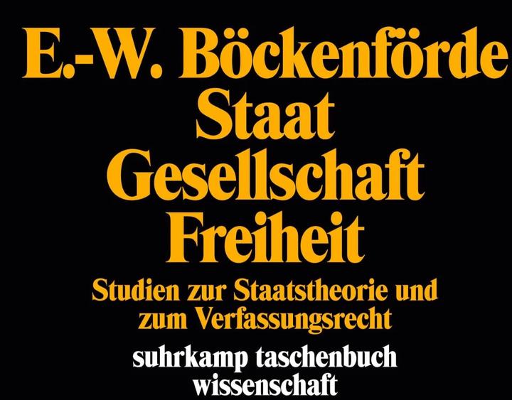 Actual product image Staat, Gesellschaft, Freiheit (German, Ernst-Wolfgang Böckenförde, 1976)