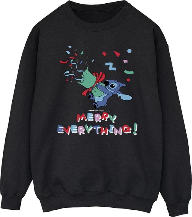 Actual product image Disney Mens Lilo And Stitch Stitch Merry Everything Sweatshirt (M)