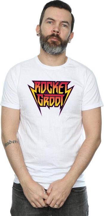 Immagine prodotto Guardians Of The Galaxy Vol. 2 Rocket And Groot Metal Logo Maglietta Uomo (S)