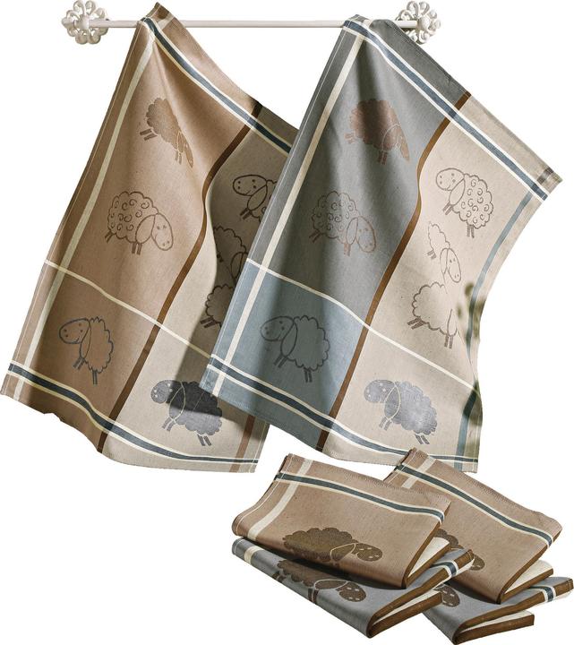 Image du produit Kracht Lot de 6 torchons et serviettes éponges