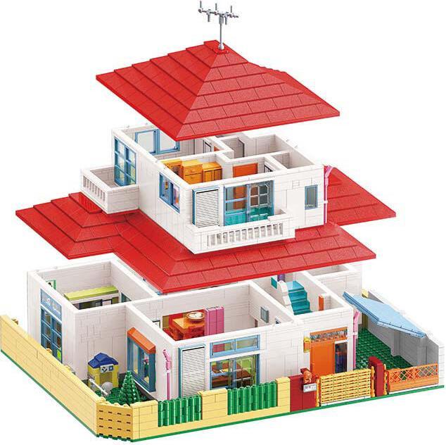 Actual product image Qman Crayon Shin-Chan family house