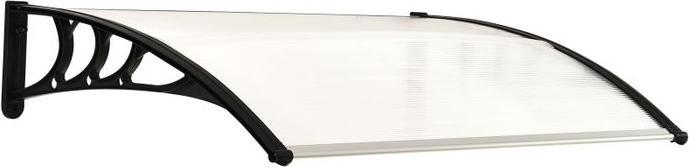 Image du produit Swisshandel24 Auvent porte d'entrée 75 x 100 cm Polycarbonate Transparent