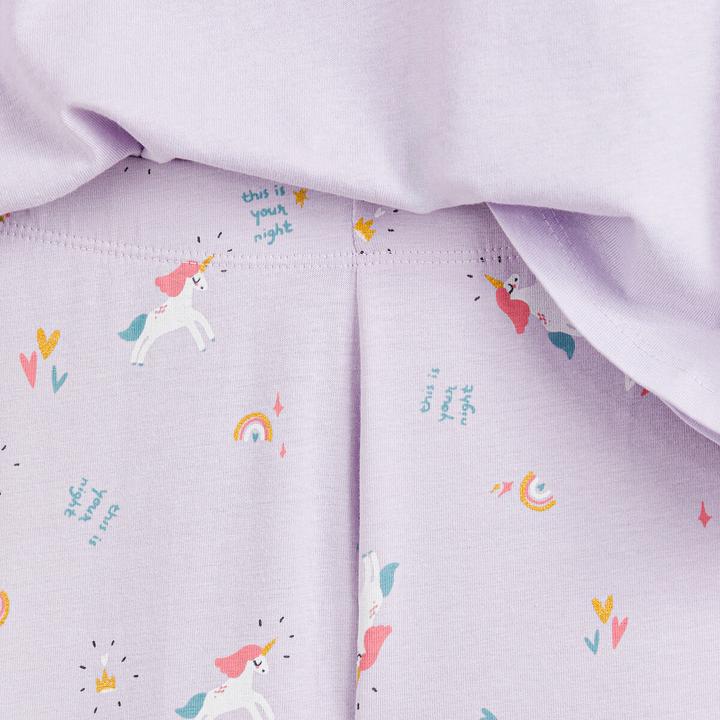 Produktbild La Redoute Collections Jersey-Schlafanzug mit Einhorn-Print (102)