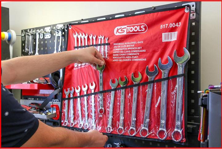 Actual product image KS Tools Combination wrench set. angled. 21 pcs. 517.0 (32 mm, 19 mm, 6 mm, 12 mm, 24 mm, 14 mm, 22 mm, 16 mm, 23 mm, 10 mm, 21 mm, 18 mm, 27 mm, 7 mm, 31 mm, 17 mm, 11 mm, 15 mm, 26 mm, 30 mm, 8 mm, 28 mm, 9 mm, 29 mm, 13 mm, 20 mm, 25 mm)