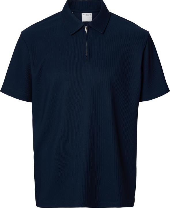 Selected Homme Half-Zip Plissee Polo shirt (XXL)