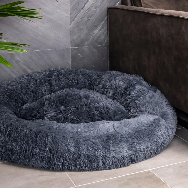 Immagine prodotto Intirilife Letto per animali in grigio diametro 100 cm (Gatto, Cane)