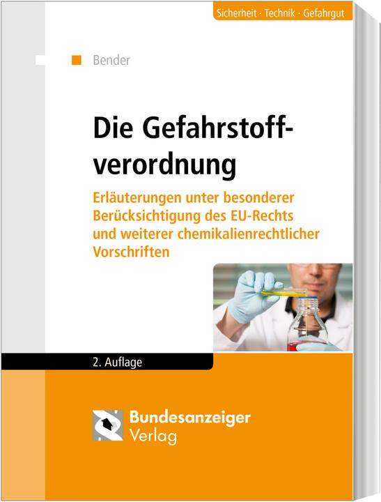 Actual product image Die neue Gefahrstoffverordnung (German, Herbert Bender, 2019)