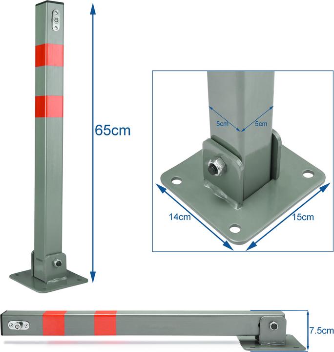 Actual product image Monzana Parking barrier