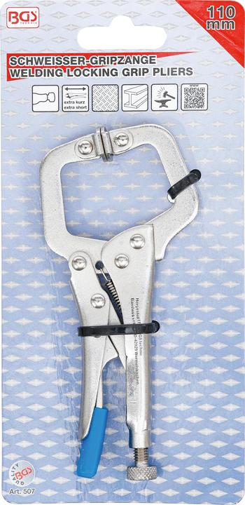 Immagine prodotto BGS Pinza a morsetto per saldature extra corta 110 mm (110 mm)
