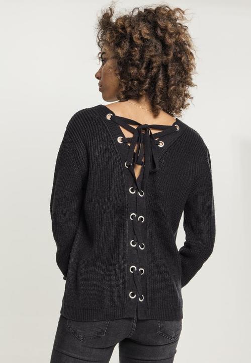 Actual product image Urban Classics Ladies Back Lace Up Sweater (M)