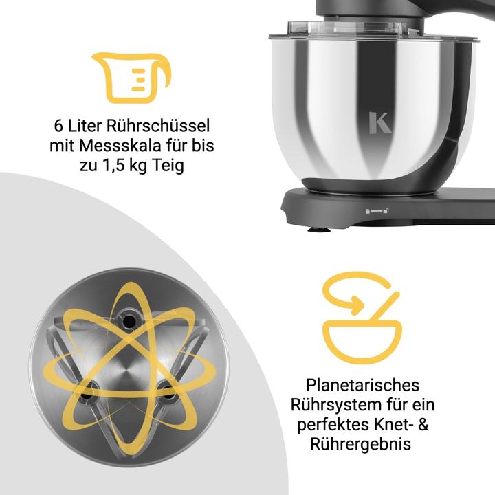 Produktbild KLAMER Küchenmaschine (1800 W)