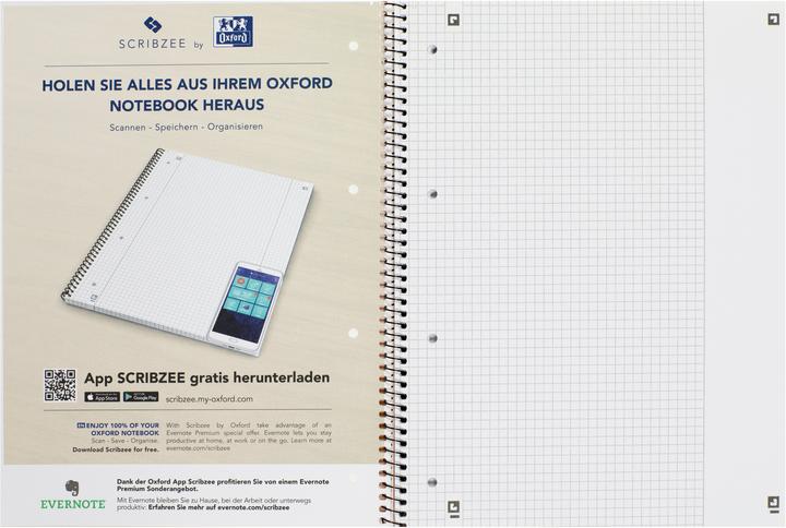 Produktbild Oxford Collegeblock (A4+, Kariert, Weicher Einband)
