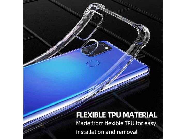 Produktbild Screenguard Samsung Galaxy A21s Hülle Crystal Soft Airbag Bumper (Samsung Galaxy A21s)