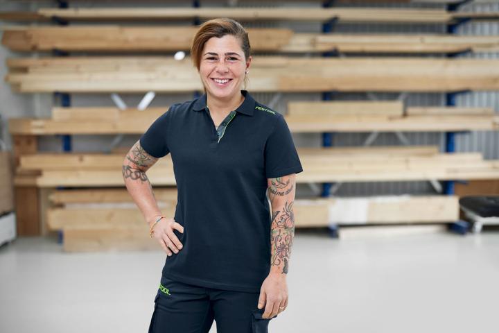 Actual product image Festool Polo shirt dark blue ladies POL-LAD-FT1-XL (XL)