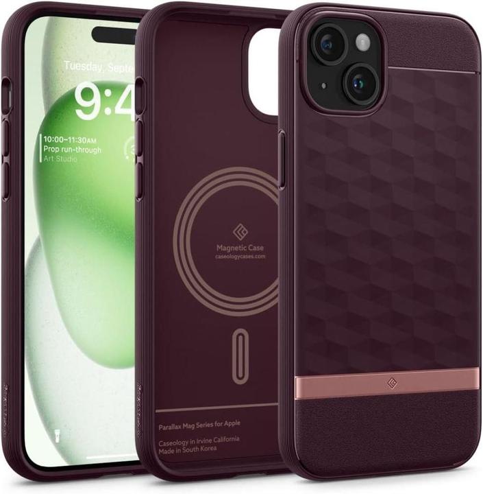 Produktbild Caseology Parallax MAG iPhone 15 6.1" Magsafe Burgundowy/Burgundy ACS06820 (Apple iPhone 15)
