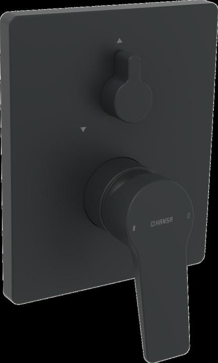Actual product image Hansa Twist single-lever mixer ready-mounted set bath/shower, for Bluebox basic body matt black