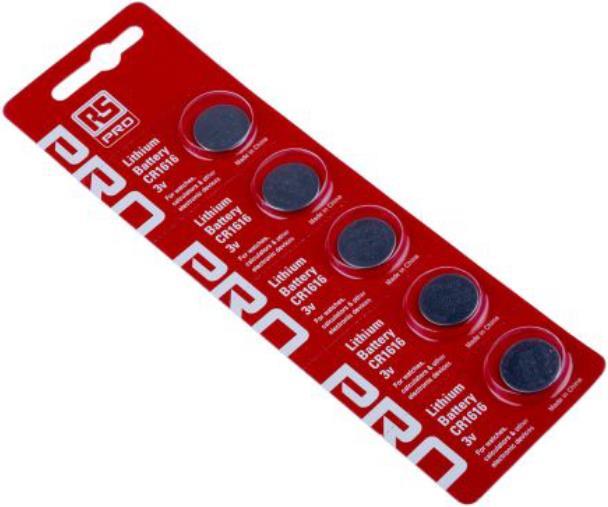 Immagine prodotto Rs Pro CR2025 (5 pz., CR2025, 160 mAh)